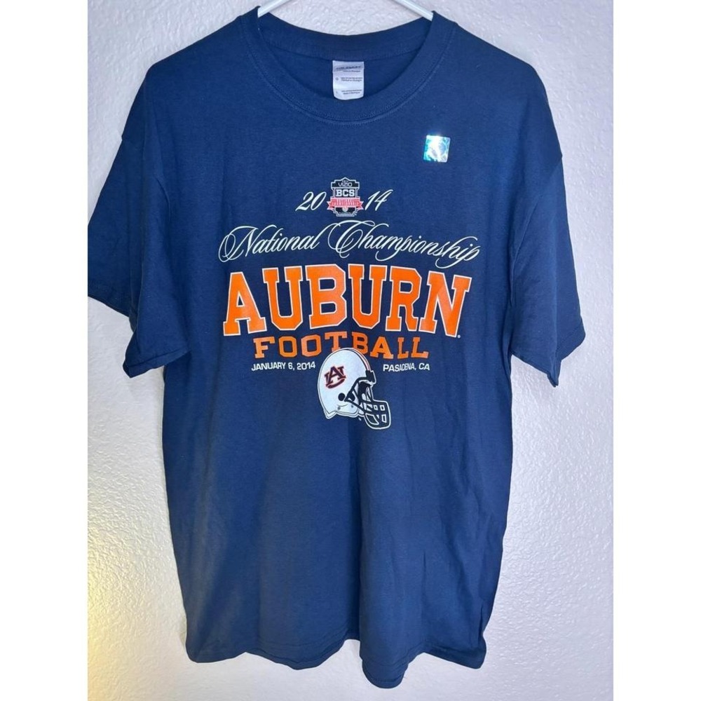 Auburn University Tigers 2014 National Championship Game T-Shirt‎ Men's L NWT